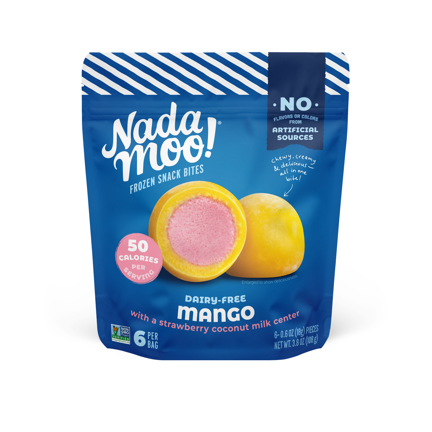 NadaMoo! Mango w/ Strawberry Bites