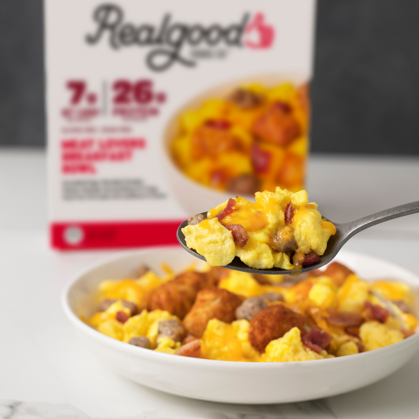 Real Good Foods Meat Lovers Egg & Cheese Breakfast Bowl