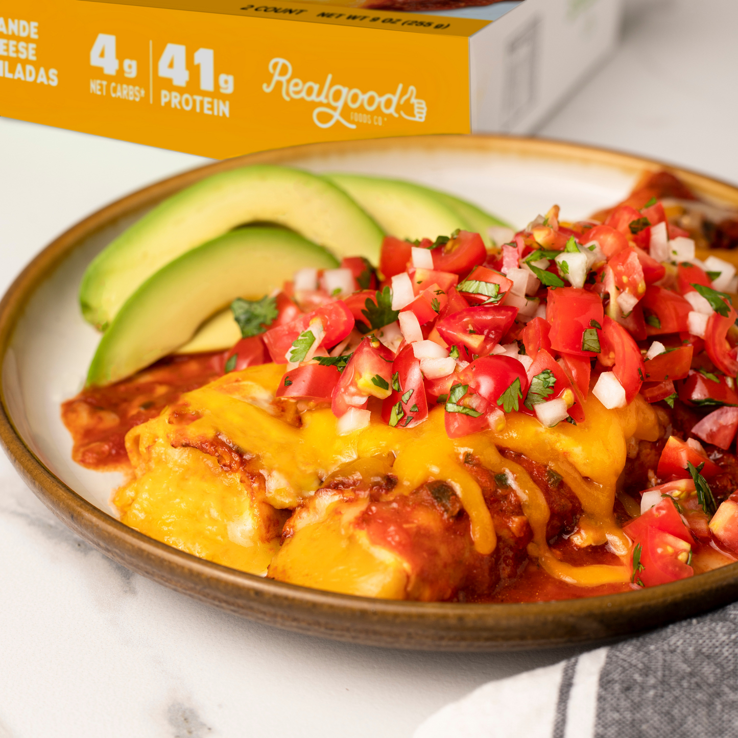 Real Good Foods Grande Cheese Enchiladas
