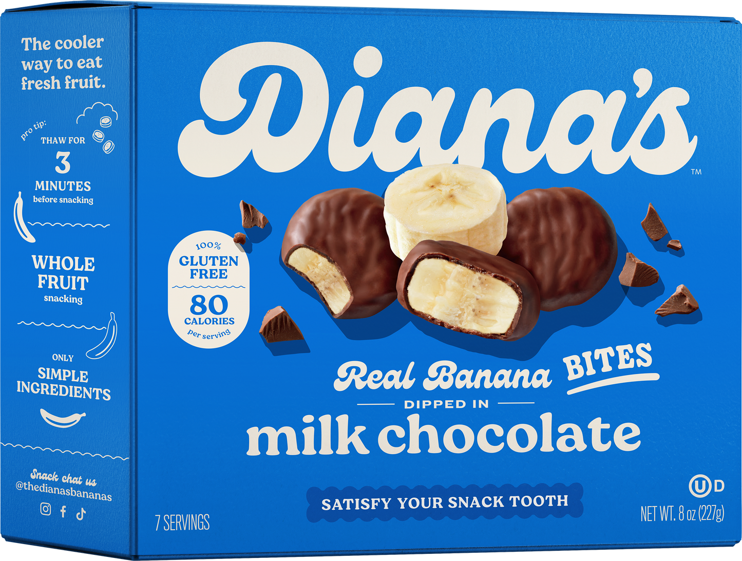 Diana's Milk Chocolate Banana Bites - 8oz