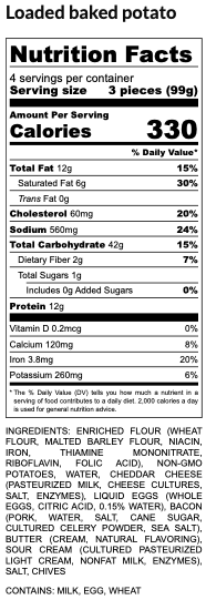Jaju Loaded Baked Potato Pierogi