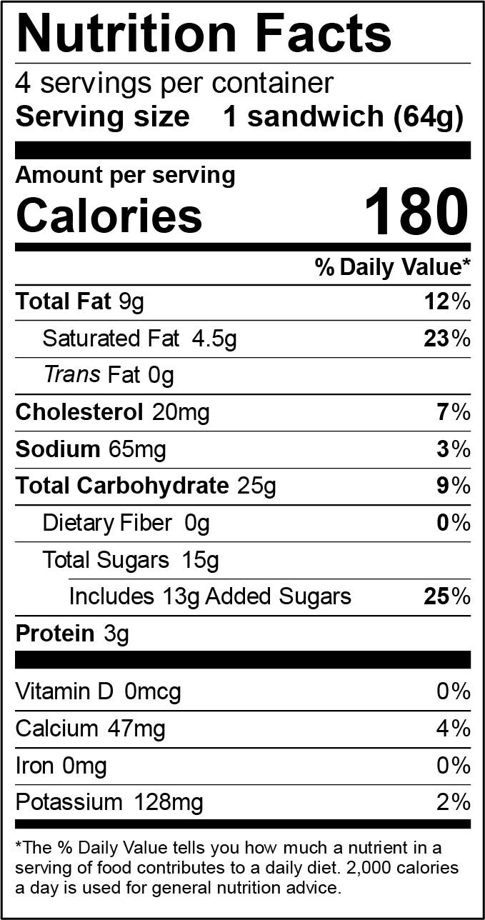 Alden's Organic Chocolate Chip Round Sammies - 4 Pack