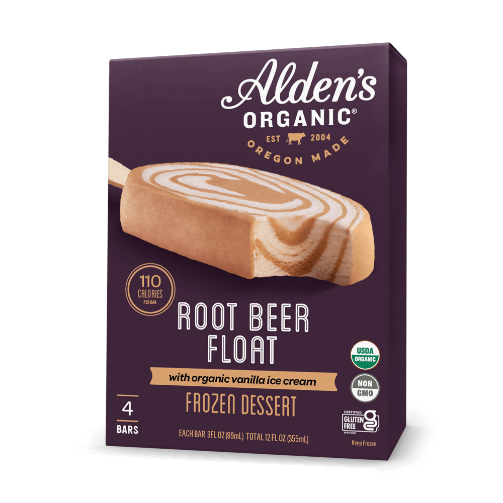 Alden's Organic Root Beer Float Bar - 4 Pack