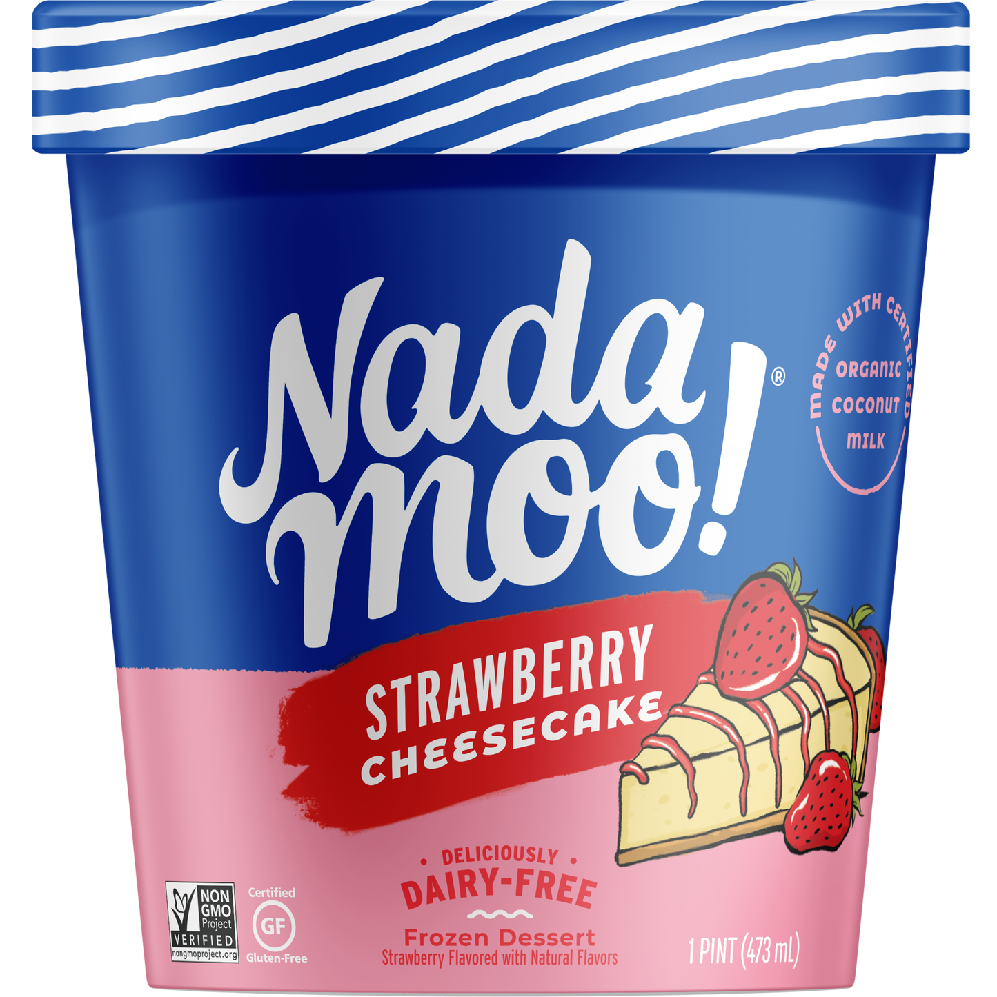Nada Moo! Strawberry Cheesecake Pint