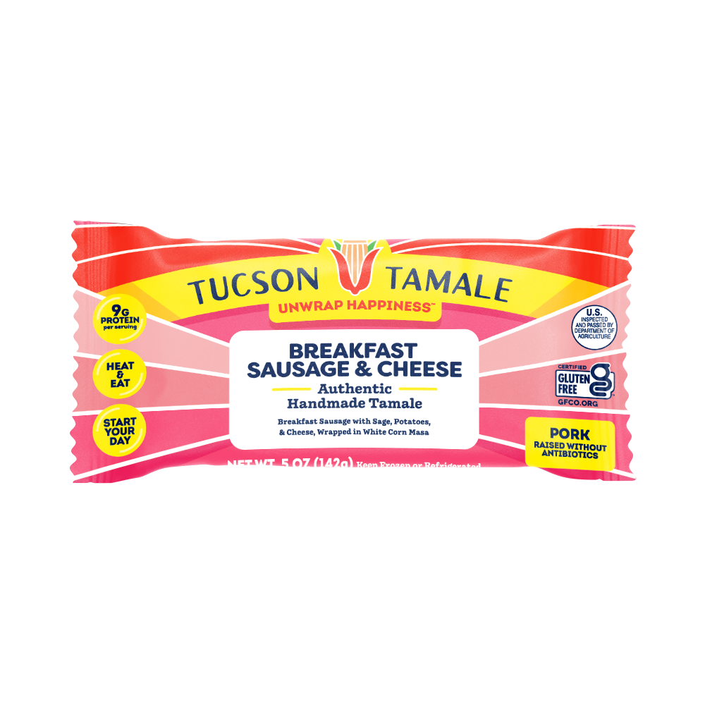 Tucson Tamale: Breakfast Sausage & Cheese (2 Tamales)