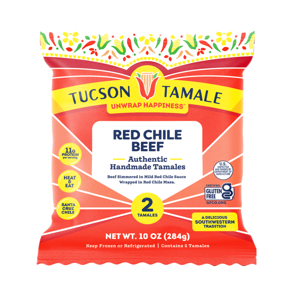 Tucson Tamale: Red Chile Beef Tamales (2-Pack)