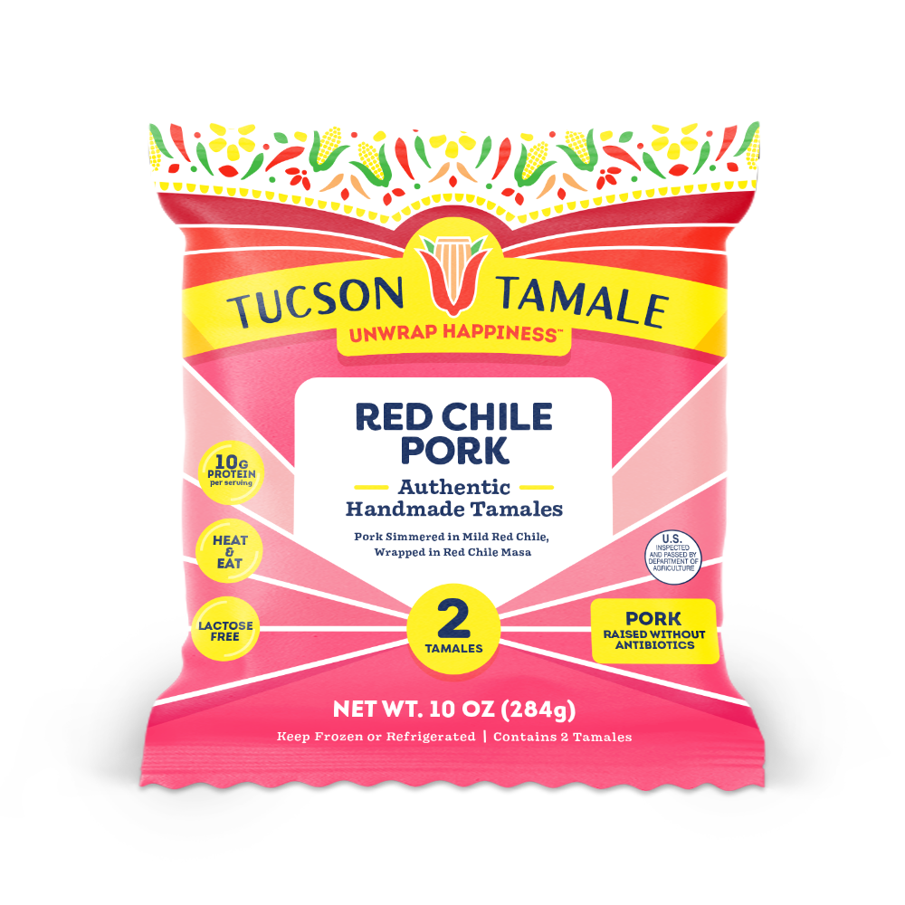 Tucson Tamale: Red Chile Pork Tamales (2-Pack)