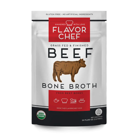 Flavor Chef Organic Beef Bone Broth (24 oz)