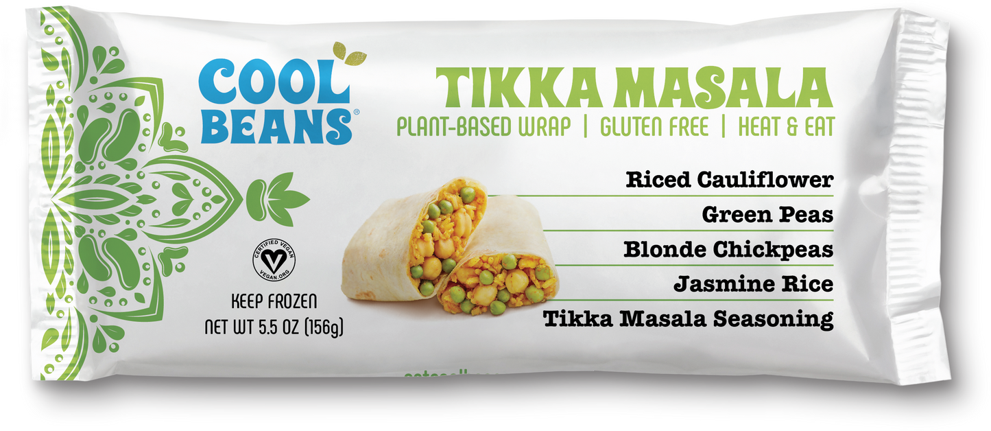 Cool Beans Tikka Masala Wrap- 2 Pack