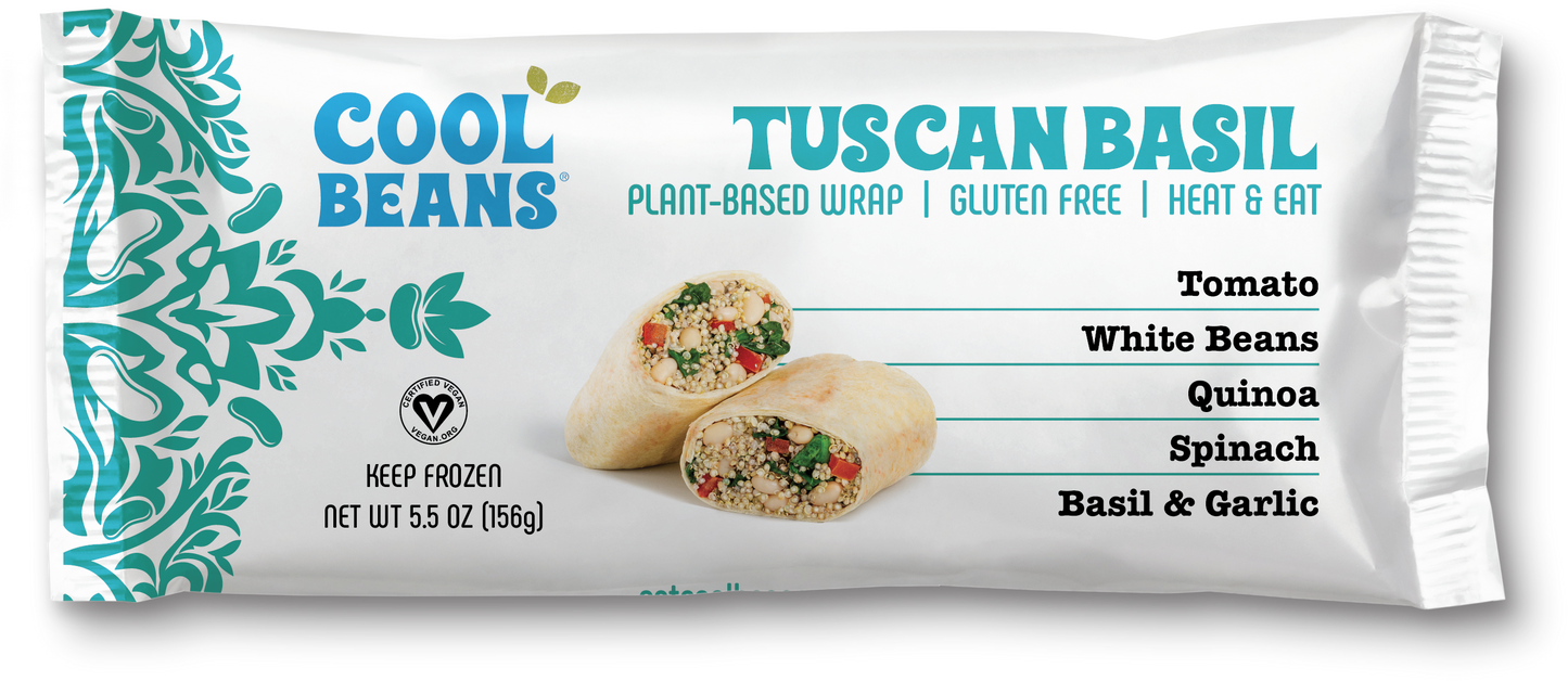Cool Beans Tuscan Basil Wrap- 2 Pack
