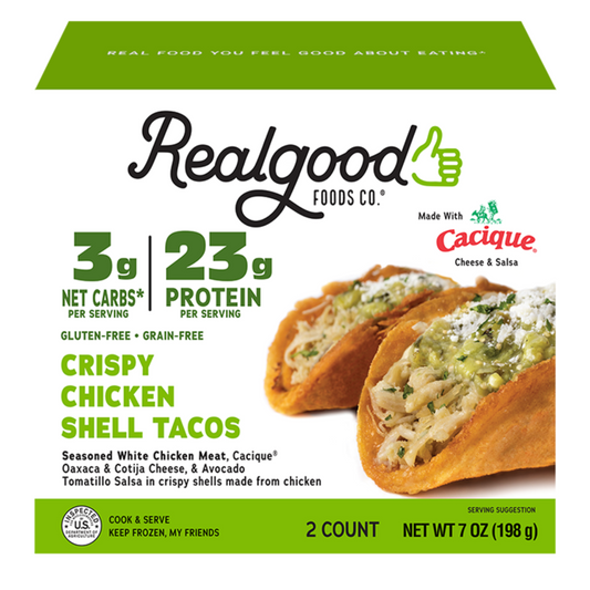 Real Good Foods Chicken Shell Taco Cacique Chicken