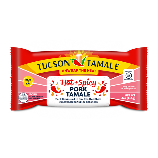 Tucson Tamale: Hot & Spicy Pork (2 Tamales)