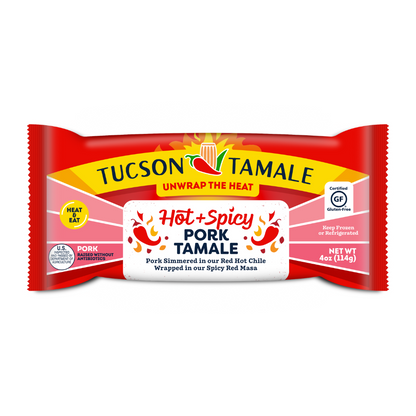 Tucson Tamale: Hot & Spicy Pork (2 Tamales)