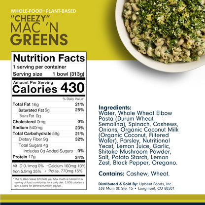 Forks Over Knives "CHEEZY" MAC'N GREENS