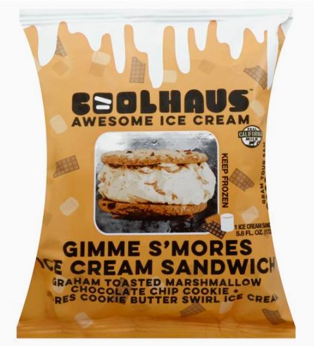 Healthy Goodness Coolhaus Gimme S'mores Ice Cream Sandwich