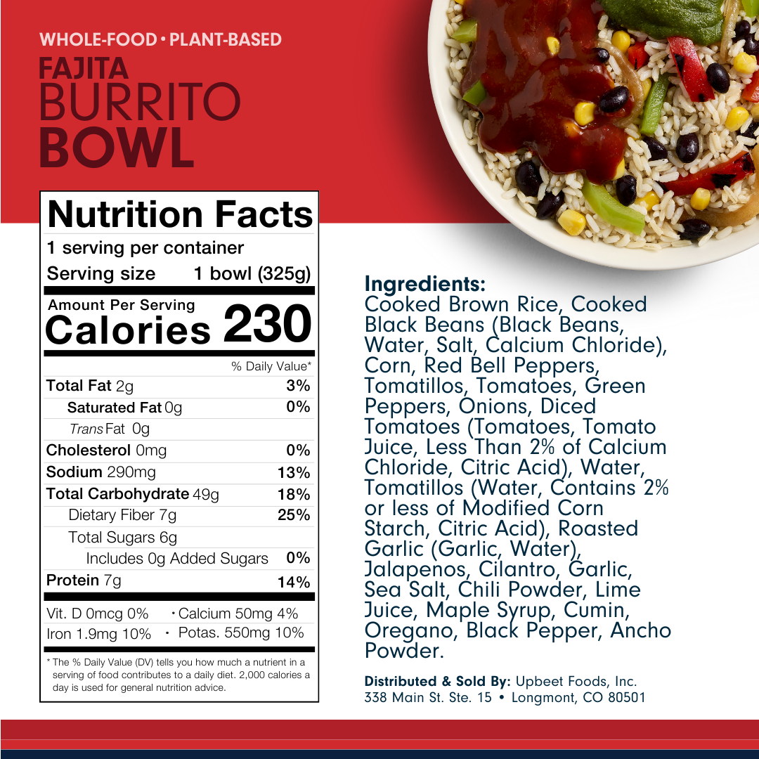 Forks Over Knives FAJITA BURRITO BOWL