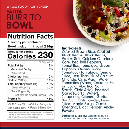 Forks Over Knives FAJITA BURRITO BOWL