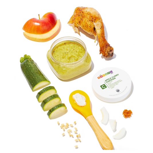 Square Baby Apple Curry Chicken