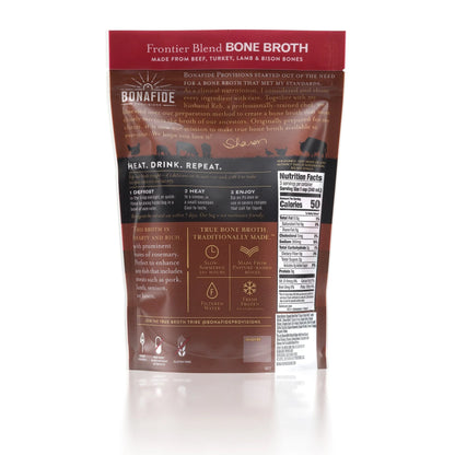 Bonafide Provisions Frozen Organic Frontier Blend Bone Broth - 24 oz