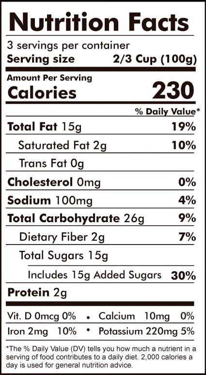 Cado Chocolate Mud Pie-nutrition