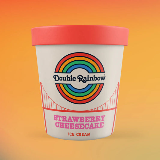 Double Rainbow Strawberry Cheesecake