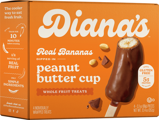 Diana's Peanut Butter Cup Banana Treats - 4 pack