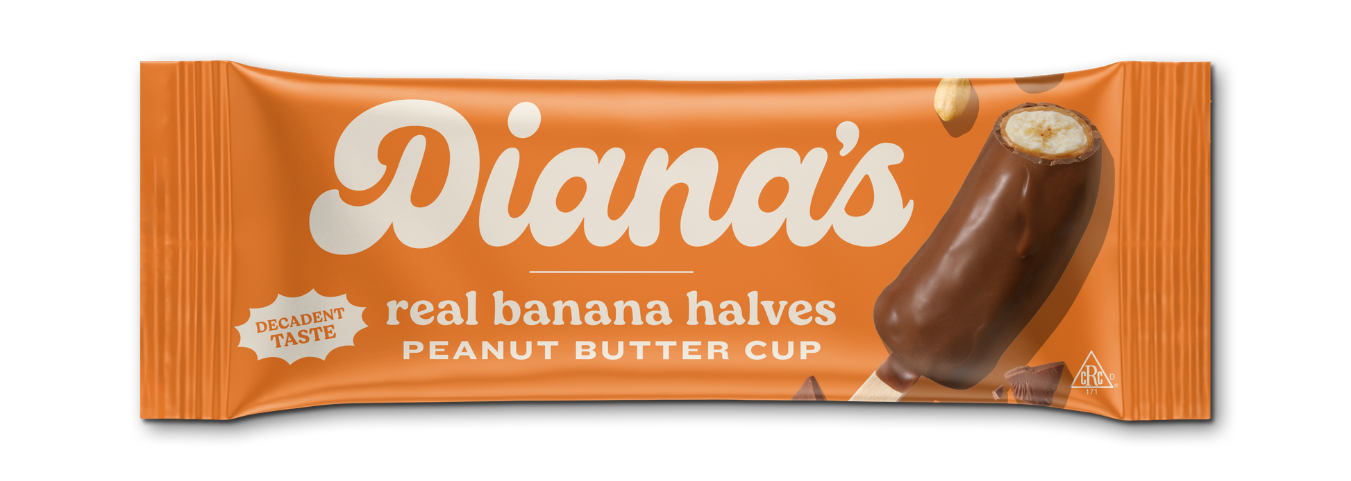 Diana's Peanut Butter Cup Banana Halves - 24 count case