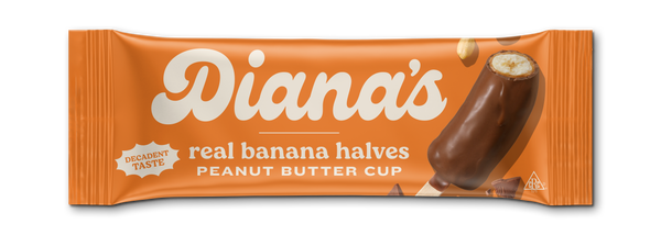 Diana's Peanut Butter Cup Milk Chocolate Banana Treats - 24 count