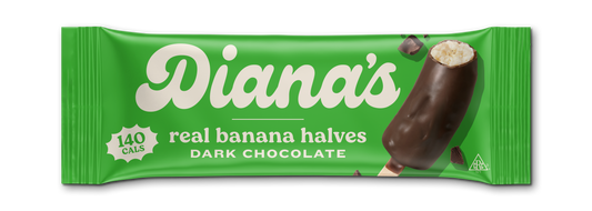 Diana's Dark Chocolate Banana Halves - 30 count case