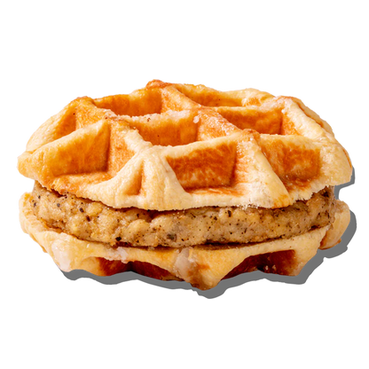 Mason Dixie Maple Liege Waffle Sandwich With Chicken Sausage  Image