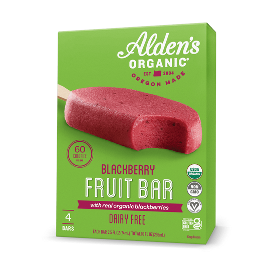 Alden's Organic Dairy Free Blackberry Fruit Bar - 4 Pack
