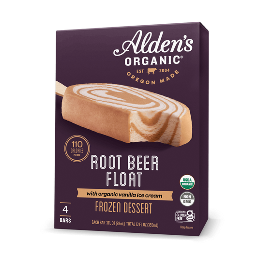 Alden's Organic Root Beer Float Bar - 4 Pack
