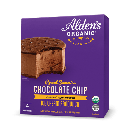 Alden's Organic Chocolate Chip Round Sammies - 4 Pack