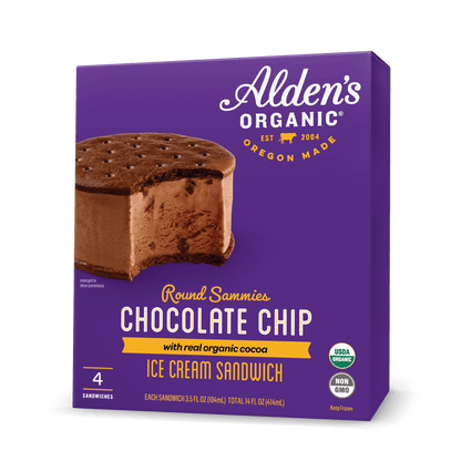 Alden's Organic Chocolate Chip Round Sammies - 4 Pack