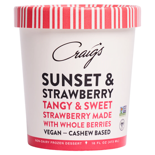 Healthy Goodness Craig's Vegan Sunset & Strawberry Pint