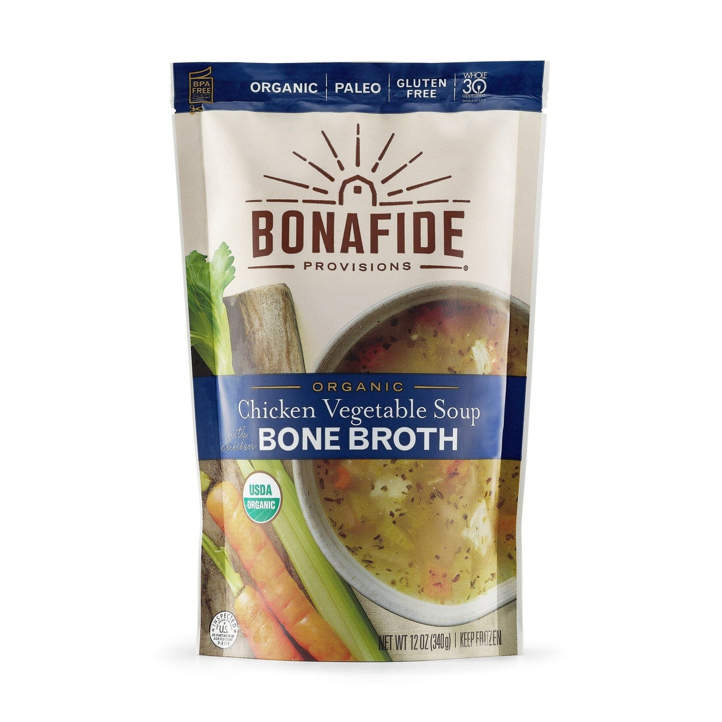 Bonafide Provisions Frozen Organic Chicken Vegetable Soup - 12 oz