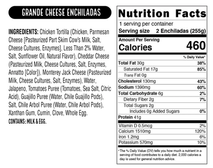 Real Good Foods Grande Cheese Enchiladas