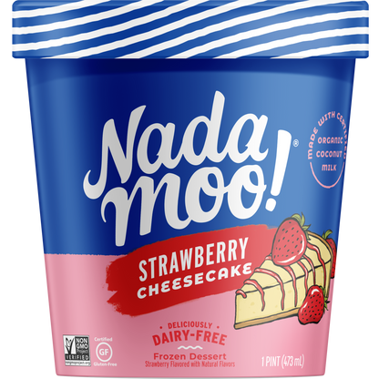 Nada Moo! Strawberry Cheesecake Pint