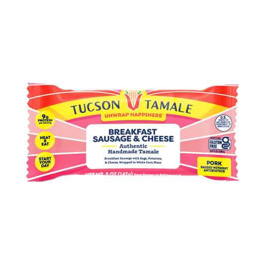 Tucson Tamale: Breakfast Sausage & Cheese (2 Tamales)