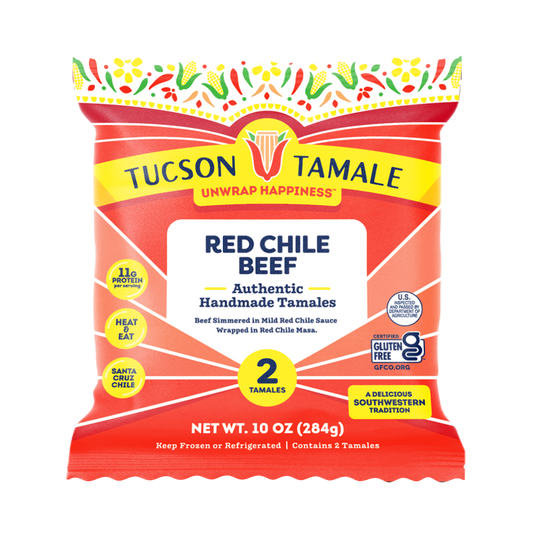Tucson Tamale: Red Chile Beef Tamales (2-Pack)