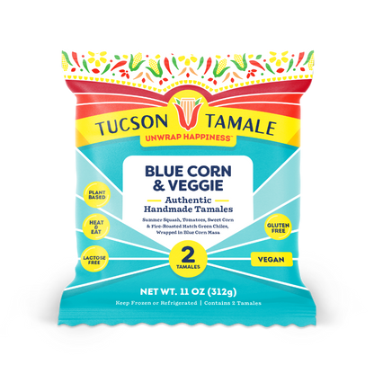 Tucson Tamale: Blue Corn & Veggie Tamales (2-Pack)