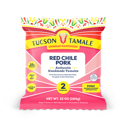 Tucson Tamale: Red Chile Pork Tamales (2-Pack)