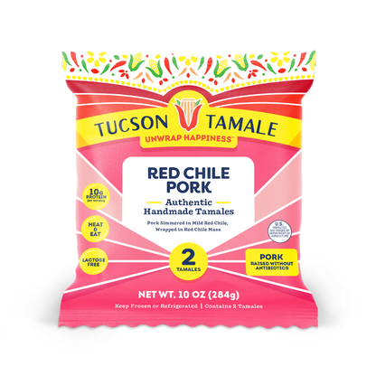 Tucson Tamale: Red Chile Pork Tamales (2-Pack)