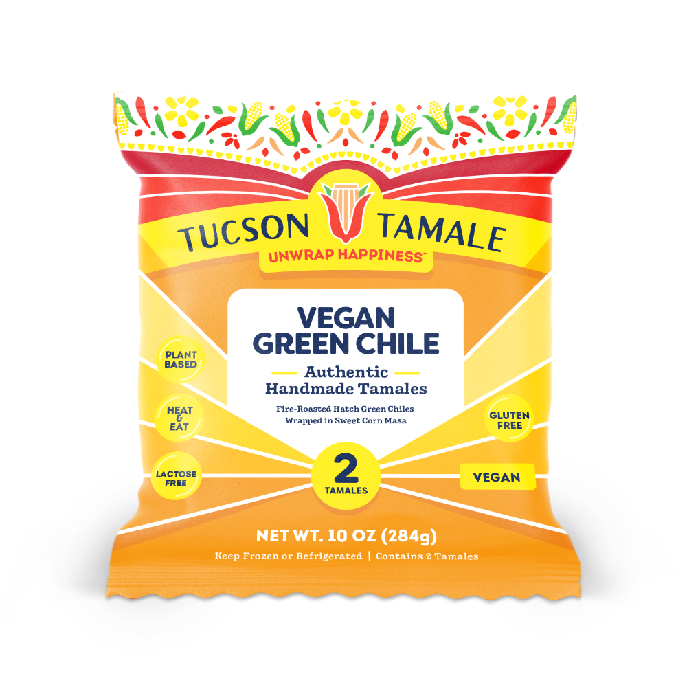 Tucson Tamale: Vegan Green Chile Tamales (2-Pack)