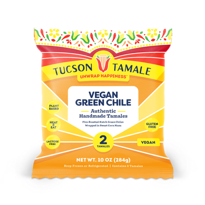 Tucson Tamale: Vegan Green Chile Tamales (2-Pack)
