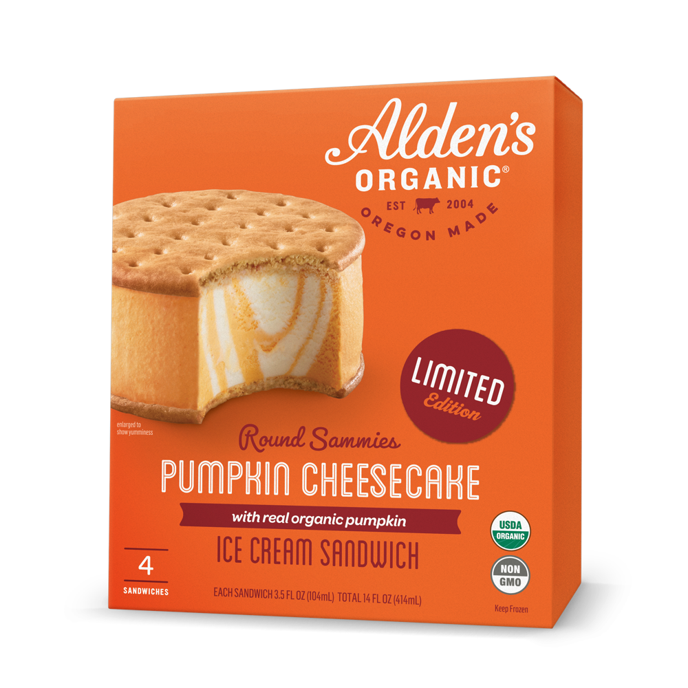 Alden's Organic Pumpkin Cheesecake Sammie - 4 Pack