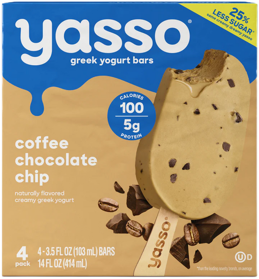 yasso coffee chocolate chip bars