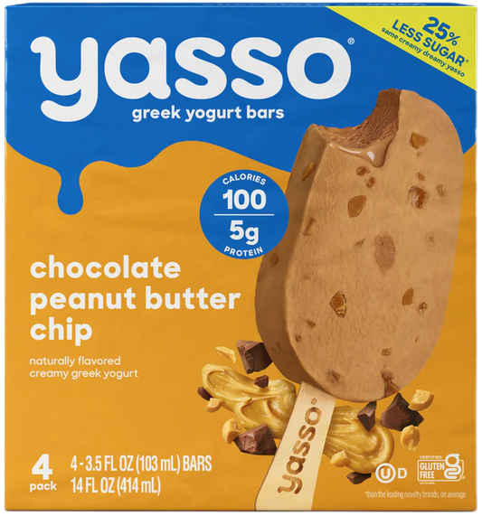 yasso chocolate peanut butter chip bars