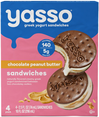 yasso peanut butter sandwiches