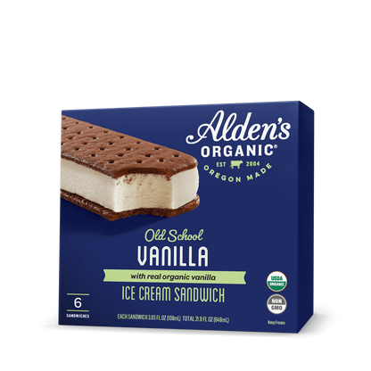 Alden's Vanilla Old School Sandwich - 6pk